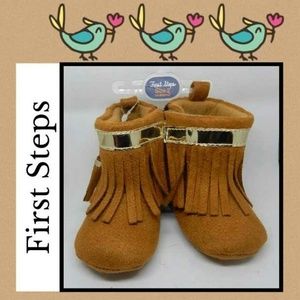 BUY 2 GET 1 FREE  High End 3-6 Mo. Moccasin Shoes!